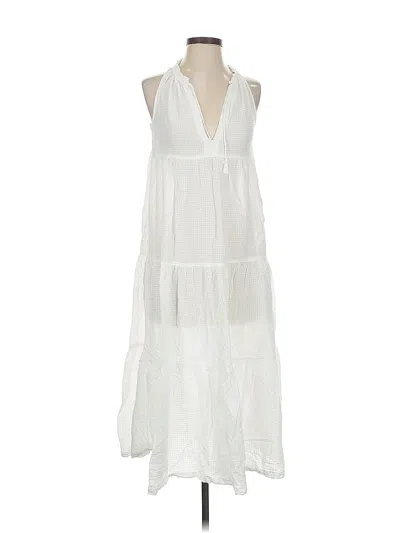 Pre-owned Jcrew Casual Dress In White