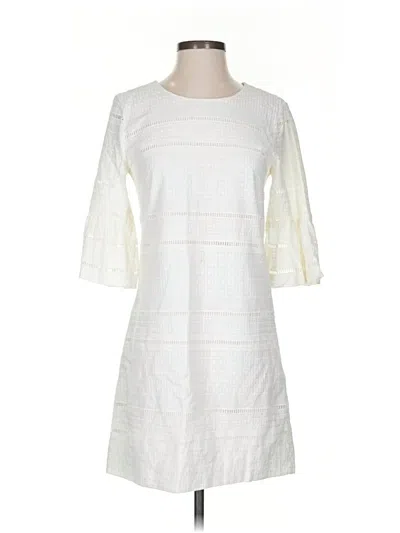 Pre-owned Jcrew Casual Dress In White