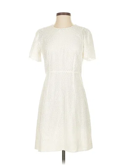 Pre-owned Jcrew Casual Dress In White