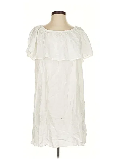 Pre-owned Jcrew Casual Dress In White