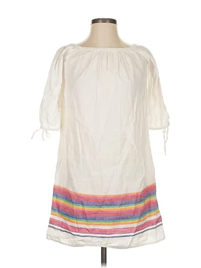 Pre-owned Jcrew Casual Dress In White