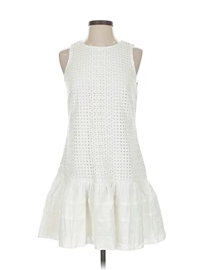 Pre-owned Jcrew Casual Dress In White