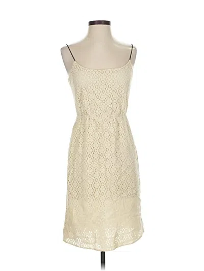 Pre-owned Jcrew Casual Dress In White