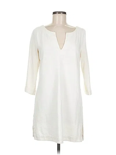 Pre-owned Jcrew Casual Dress In White