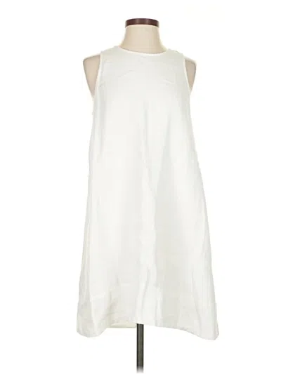 Pre-owned Jcrew Casual Dress In White