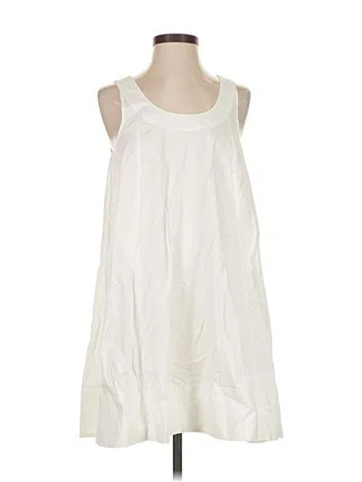 Pre-owned Jcrew Casual Dress In White