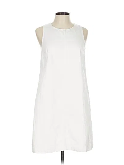 Pre-owned Jcrew Casual Dress In White
