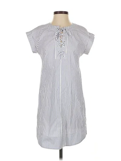 Pre-owned Jcrew Casual Dress In White