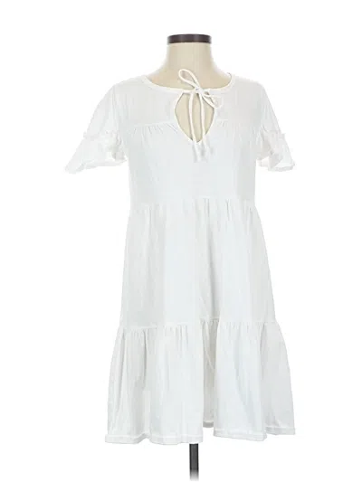 Pre-owned Jcrew Casual Dress In White