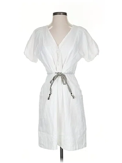 Pre-owned Jcrew Casual Dress In White