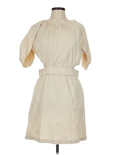 Pre-owned Jcrew Casual Dress In White