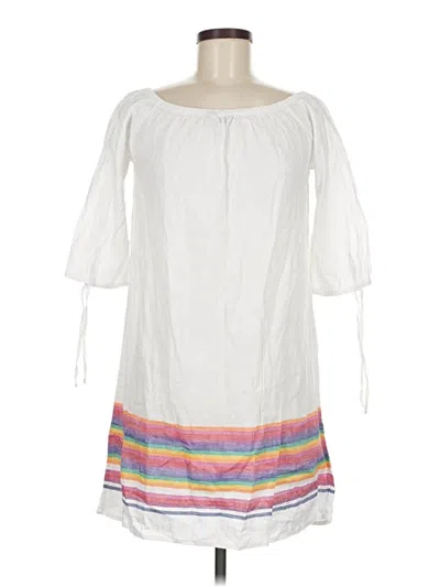 Pre-owned Jcrew Casual Dress In White