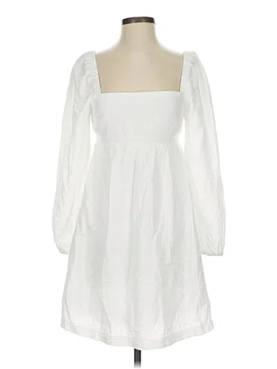 Pre-owned Jcrew Casual Dress In White