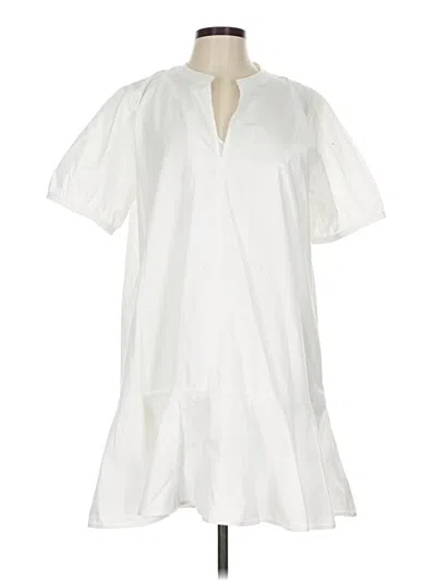 Pre-owned Jcrew Casual Dress In White