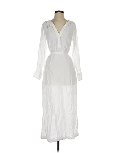 Pre-owned Jcrew Casual Dress In White