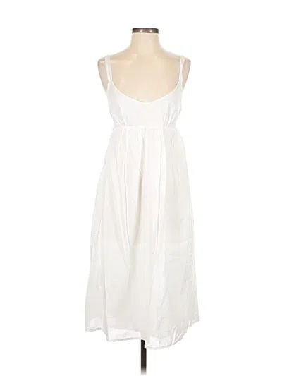 Pre-owned Jcrew Casual Dress In White