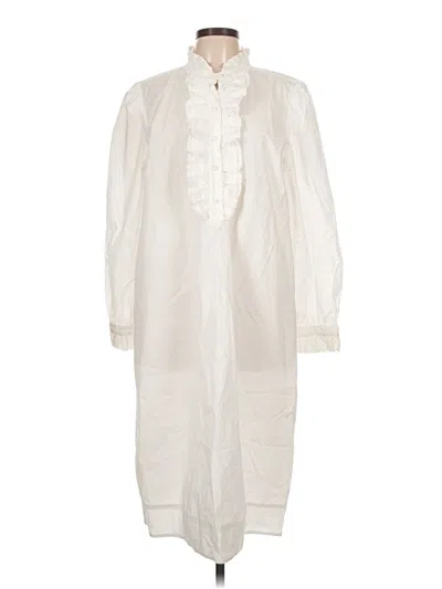 Pre-owned Jcrew Casual Dress In White