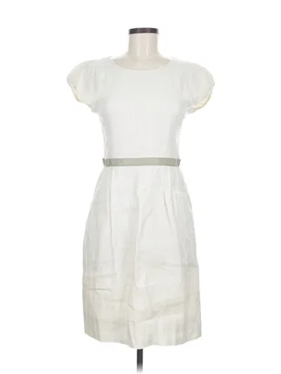 Pre-owned Jcrew Casual Dress In White