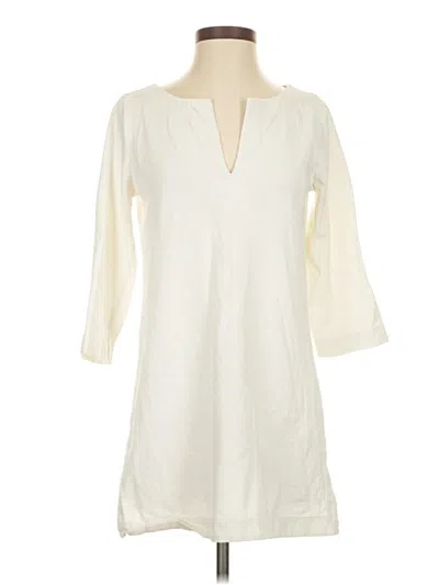 Pre-owned Jcrew Casual Dress In White