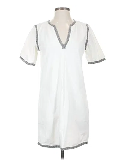 Pre-owned Jcrew Casual Dress In White