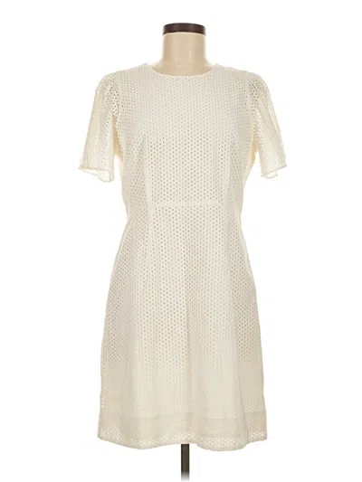 Pre-owned Jcrew Casual Dress In White