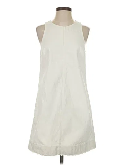 Pre-owned Jcrew Casual Dress In White