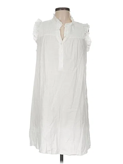 Pre-owned Jcrew Casual Dress In White