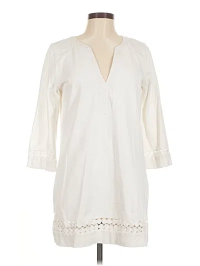 Pre-owned Jcrew Casual Dress In White