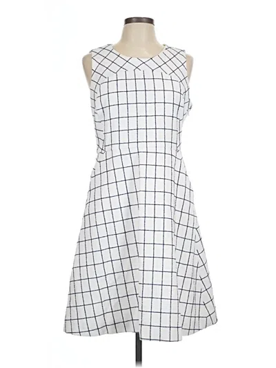 Pre-owned Jcrew Casual Dress In White