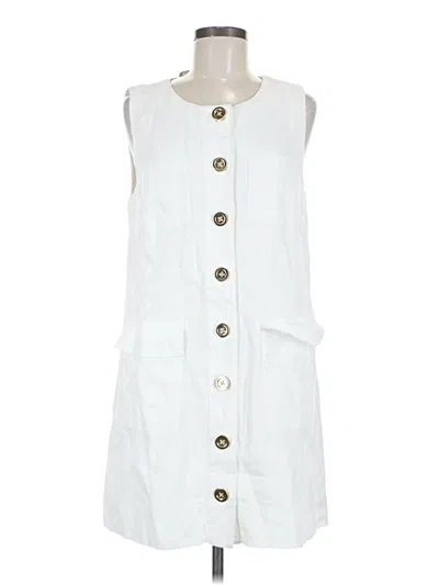Pre-owned Jcrew Casual Dress In White