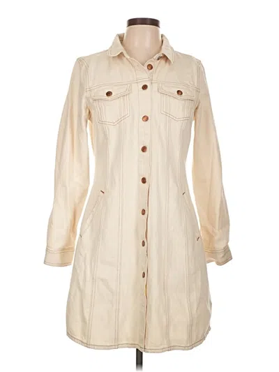 Pre-owned Jcrew Casual Dress In White
