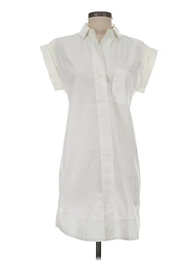 Pre-owned Jcrew Casual Dress In White