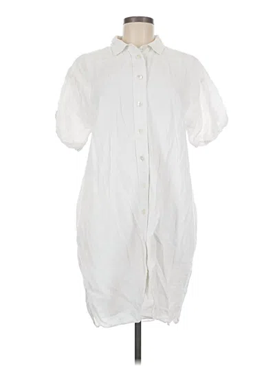 Pre-owned Jcrew Casual Dress In White