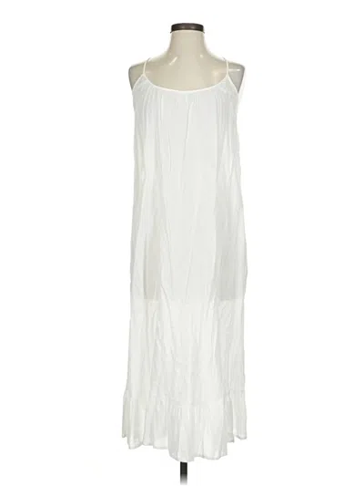 Pre-owned Jcrew Casual Dress In White