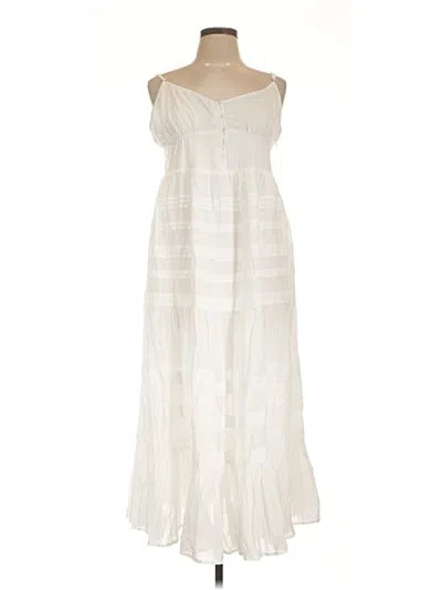 Pre-owned Jcrew Casual Dress In White