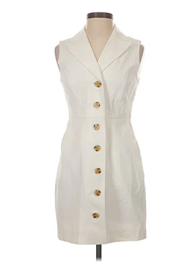 Pre-owned Jcrew Casual Dress In White