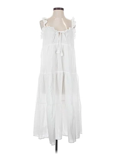 Pre-owned Jcrew Casual Dress In White