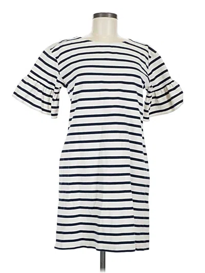 Pre-owned Jcrew Casual Dress In White