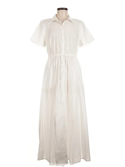 Pre-owned Jcrew Casual Dress In White