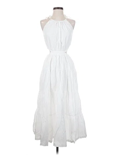 Pre-owned Jcrew Casual Dress In White