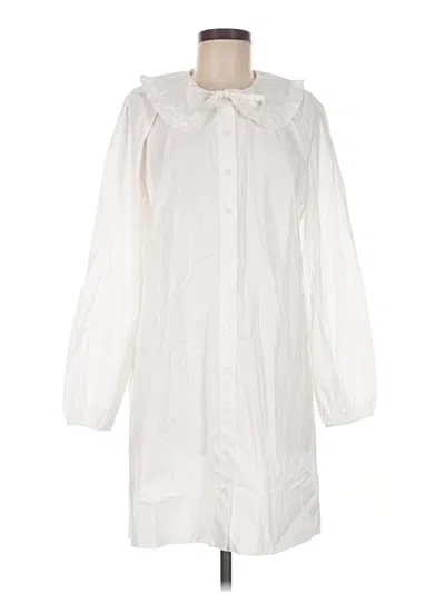 Pre-owned Jcrew Casual Dress In White