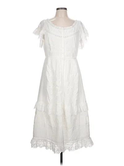 Pre-owned Jcrew Casual Dress In White