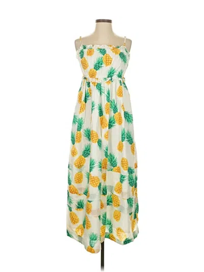 Pre-owned Jcrew Casual Dress In Yellow