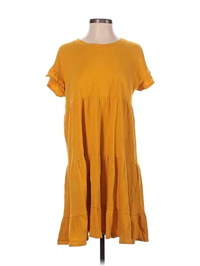Pre-owned Jcrew Casual Dress In Yellow