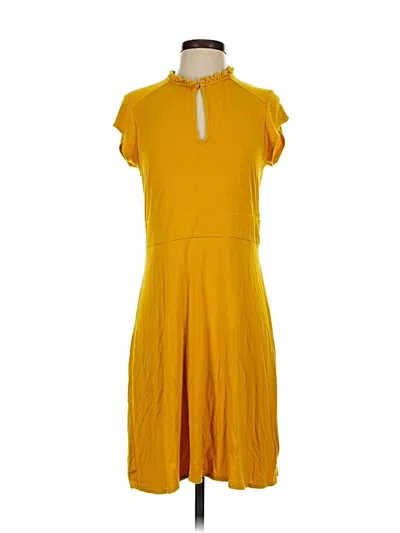 Pre-owned Jcrew Casual Dress In Yellow