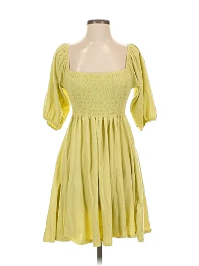 Pre-owned Jcrew Casual Dress In Yellow