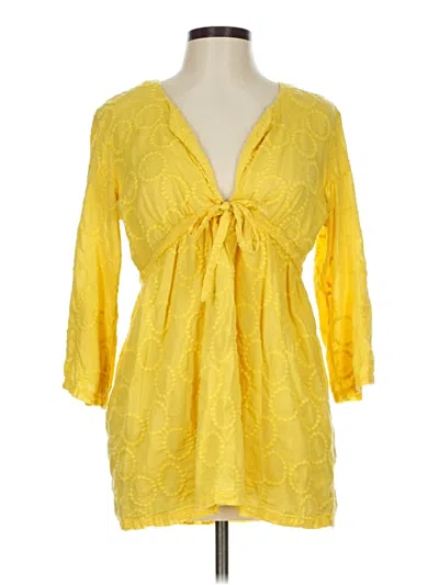 Pre-owned Jcrew Casual Dress In Yellow
