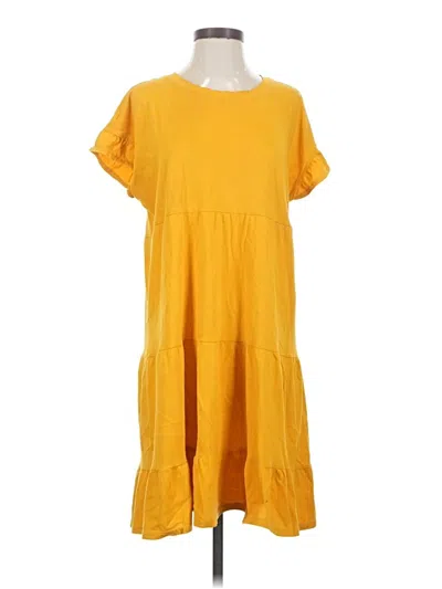 Pre-owned Jcrew Casual Dress In Yellow