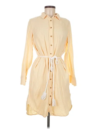 Pre-owned Jcrew Casual Dress In Yellow
