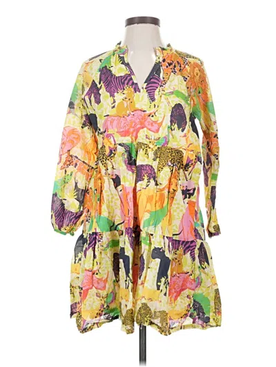 Pre-owned Jcrew Casual Dress In Yellow